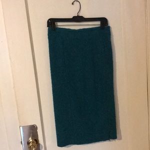 Joe Fresh teal pencil skirt size 2